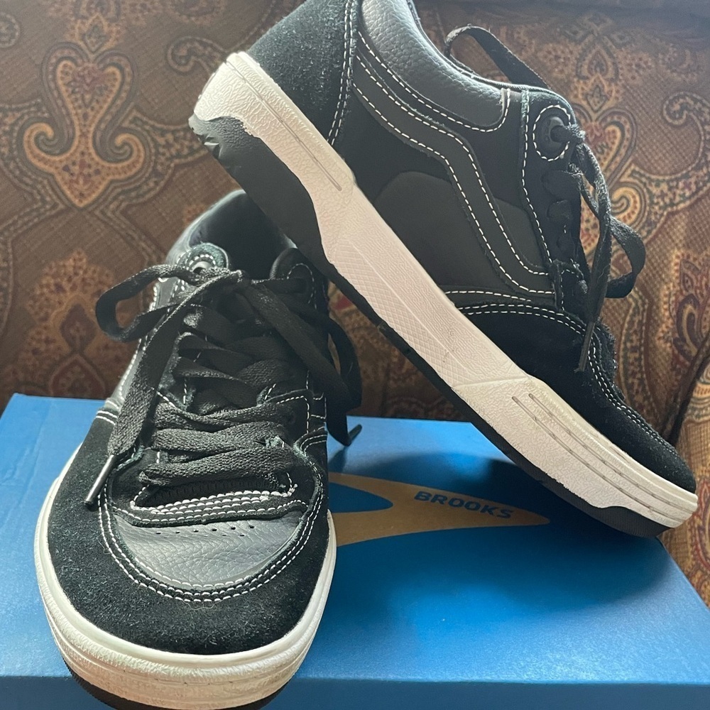 Vans Men's Rowan Zorilla 2 Black White Suede Leather Skate Shoes size 7.5 - Picture 3 of 8